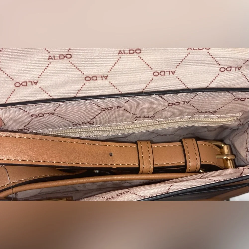 Snake print color block Aldo satchel bag